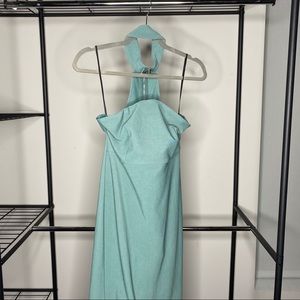 Forever 21 Blue Choker Neck Dress